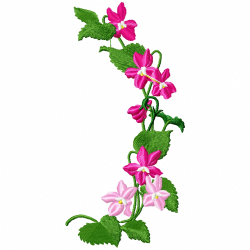 Flowers And Tree Embroidery Design 1 Flowers And Tree Embroidery Design 1